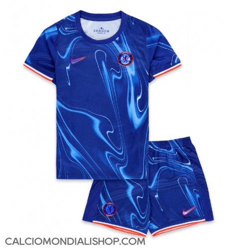 Maglie da calcio Chelsea Prima Maglia Bambino 2024-25 Manica Corta (+ Pantaloni corti)